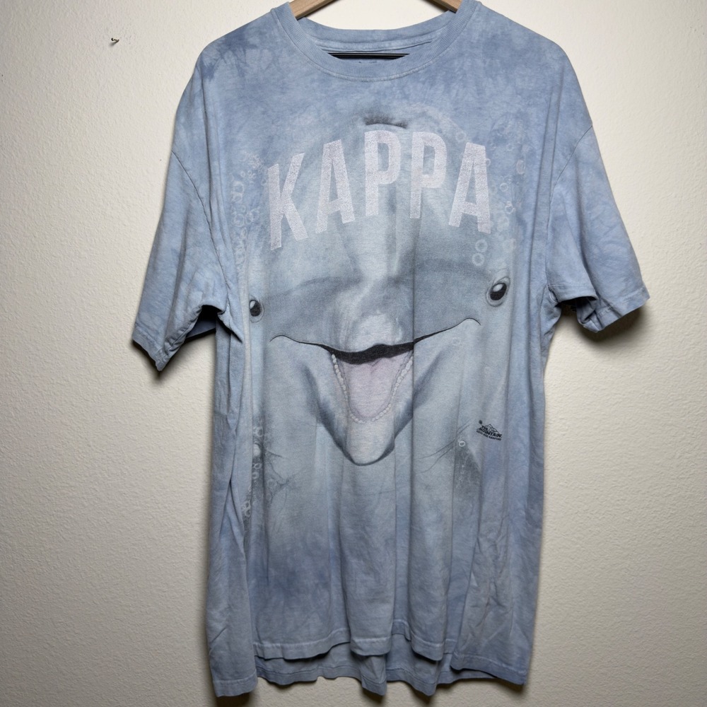 The‎ Mountain Men Dolphin Kappa Shirt XL Blue Graphic Tie Dye Mike Sanford 2012